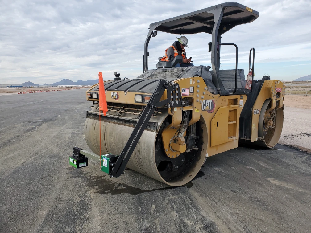 Asphalt Pavement Scanner - roller mount